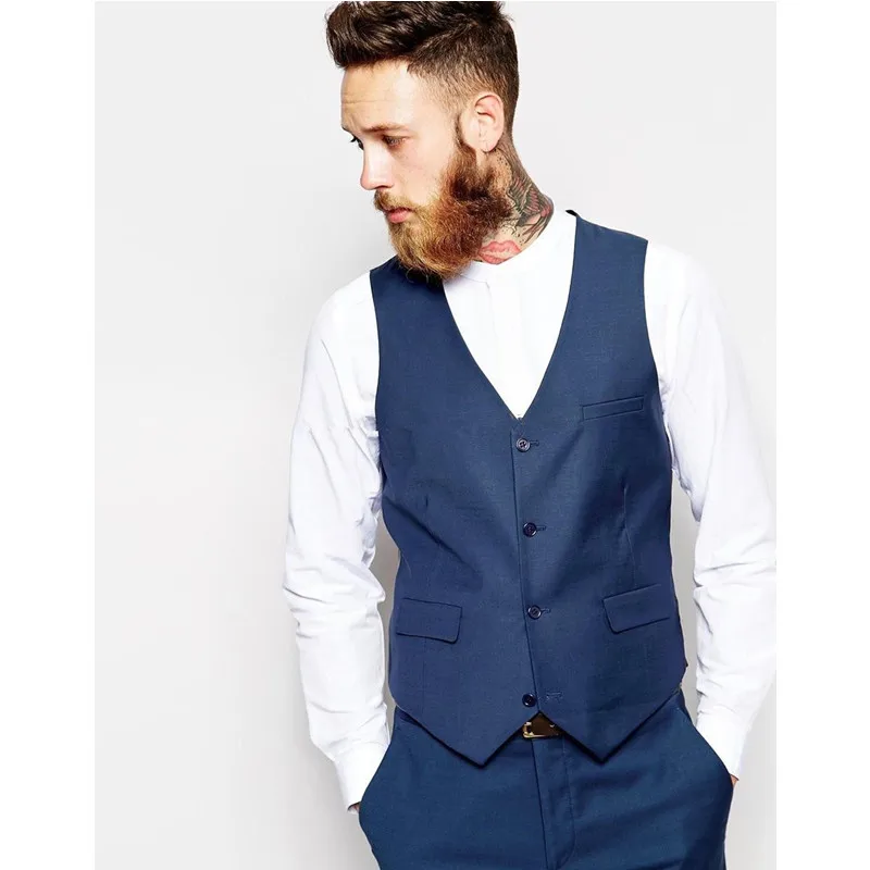 2017 Tailored Dark Blue Vest Mens Classic Vest For Men Best Man
