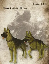 Смола Наборы 1/35 Пособия по немецкому языку собак включают 2 Рисунок смола не цвет модель фигура DIY игрушки Новый Второй мировой войны WW2