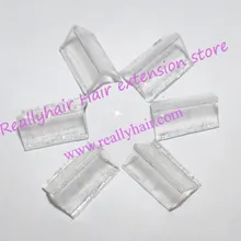 1000 шт Кератиновый клей для ногтей V наконечник кератин прозрачный белый(Пальчиковый протцетер* 2 термозащита* 2 и зажим* 1 бесплатно