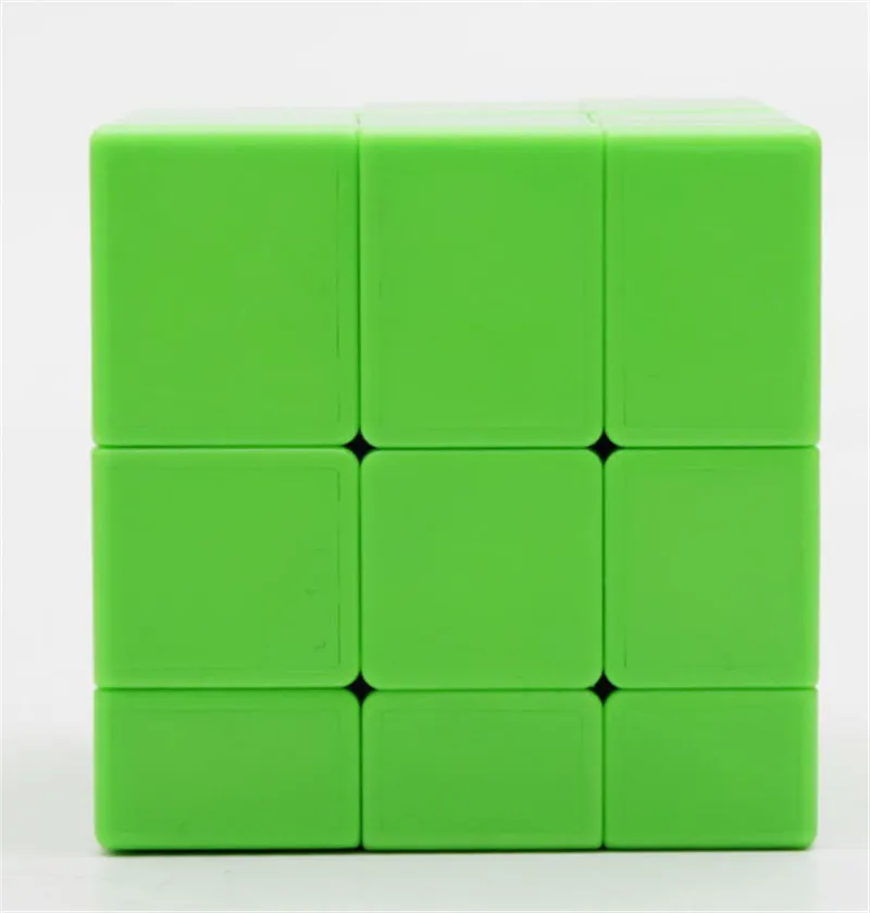 3x3x3 волшебное зеркало куб обучающий Magic с глянцевым покрытием головоломки Скорость Cube Learning образование игрушки для детей Puzzle игрушки Magic Cube - Цвет: Green
