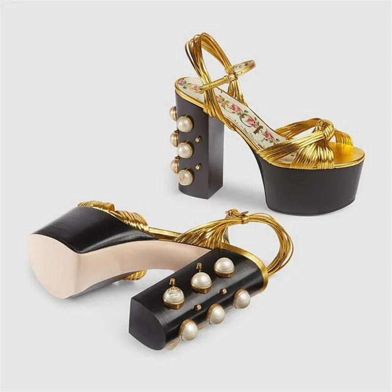 CONASCO/модные женские туфли-лодочки; фирменный дизайн; качественные туфли из микрофибры на высоком каблуке с украшением из жемчуга; летние женские босоножки для выпускного вечера