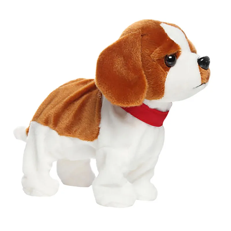 Interactive Robot Dog Electronic Plush Toy Walk Sound Bark Stand Animaux Mascotas Animais electronicas gift for kid B2 sale |