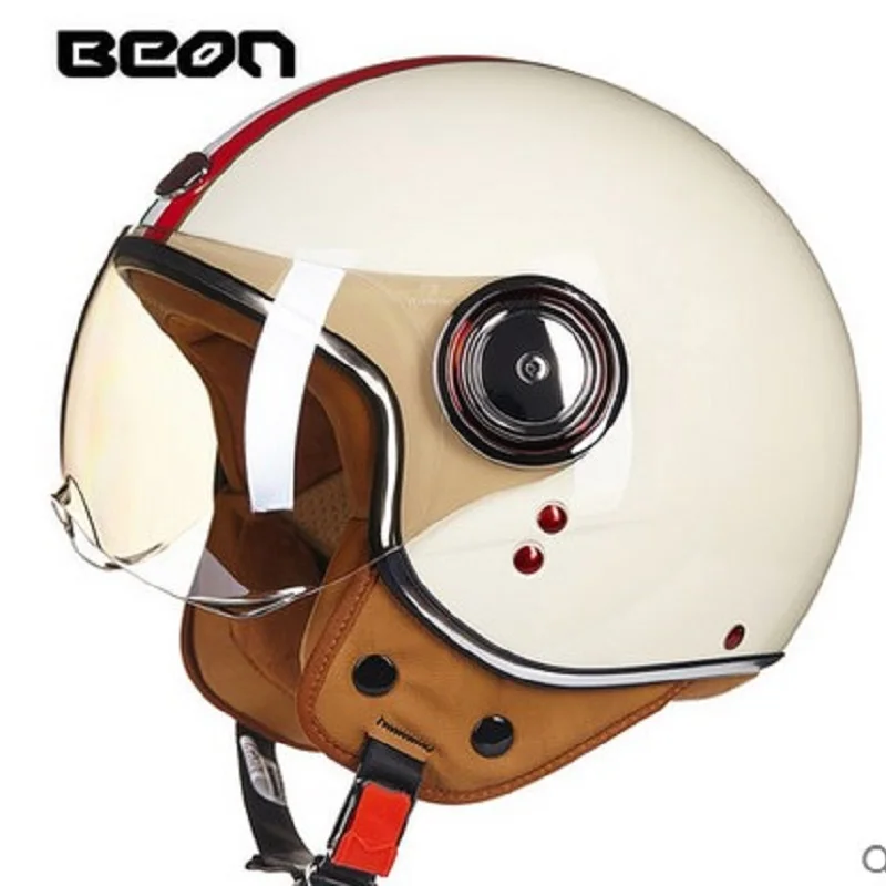 Free shipping BEON B110A open face 3 4 motorcycle Motorbike Casco Capacete helmet Jet Vintage Retro