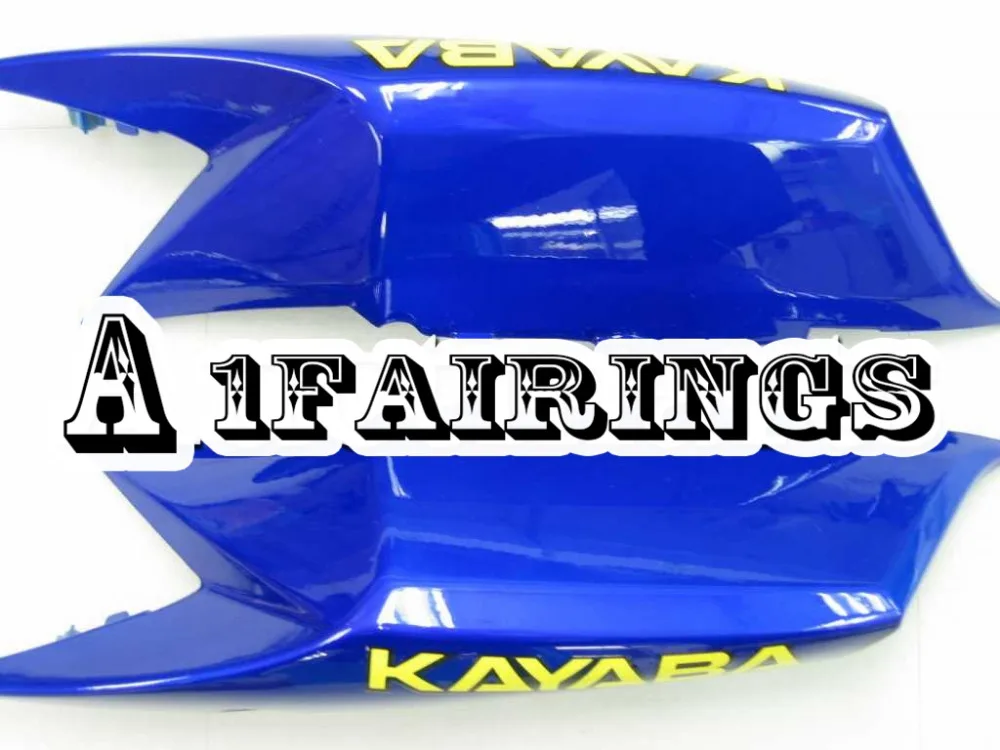 Лаки Страйк белого и синего цвета, Обтекатели для Suzuki 2008 2009 2010 GSXR600 GSXR750 K8 08 09 10 Sportbike тела Обтекатели с пламенем тела работы