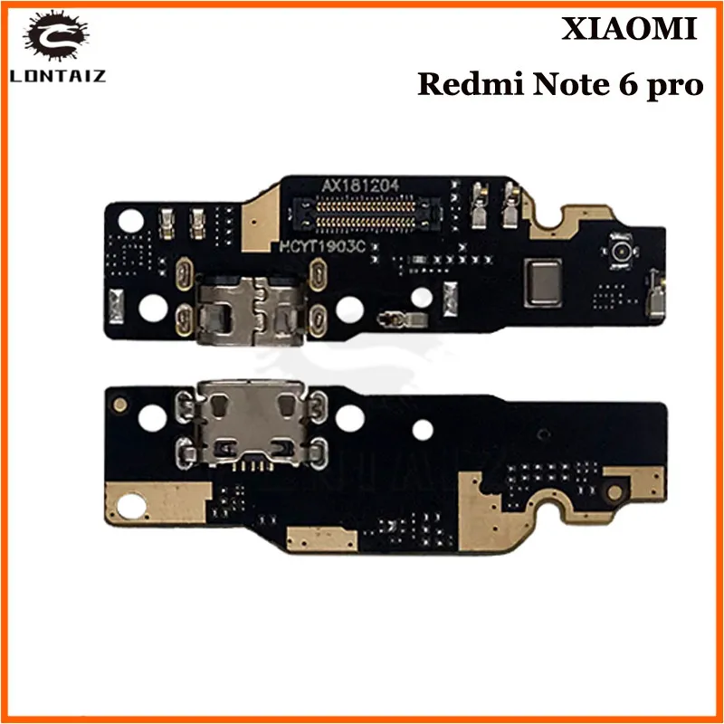 

For xiaomi Redmi Note 6 Pro Note6 Pro Micro USB Charging Dock Charging PCB Board Ribbon Flex Mainboard Cable Connector