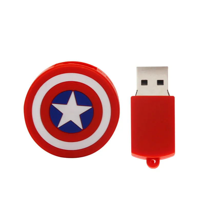 Мультфильм Супер Heros флешки Железный человек USB флэш накопитель 8 г 16 ГБ 32 64 флеш