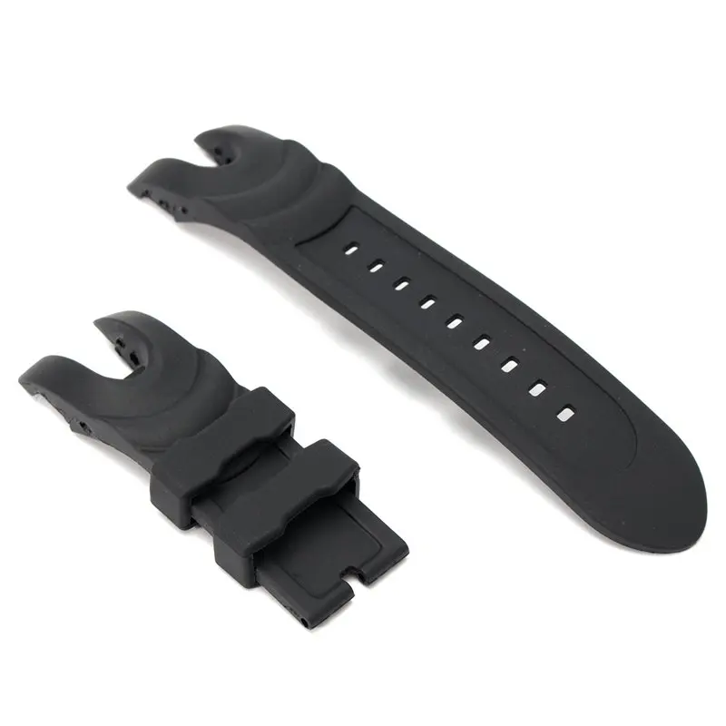 

26mm Black Rubber Wristwatch Wristband Watch Bracelet Replacement Band Strap Fit For Invicta Reserve Collection Venom