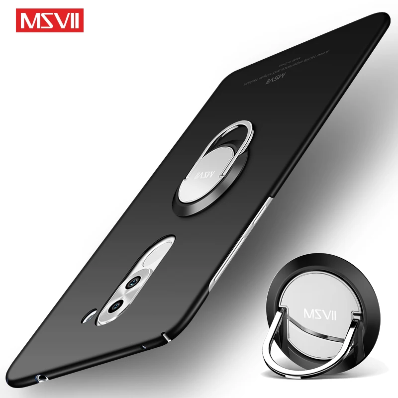 

For Huawei Honor 6X Case Cover MSVII Finger Ring Slim Matte Coque For Honor 7X 6X Case Holder Cover For Huawei Honor 6 7 X Cases