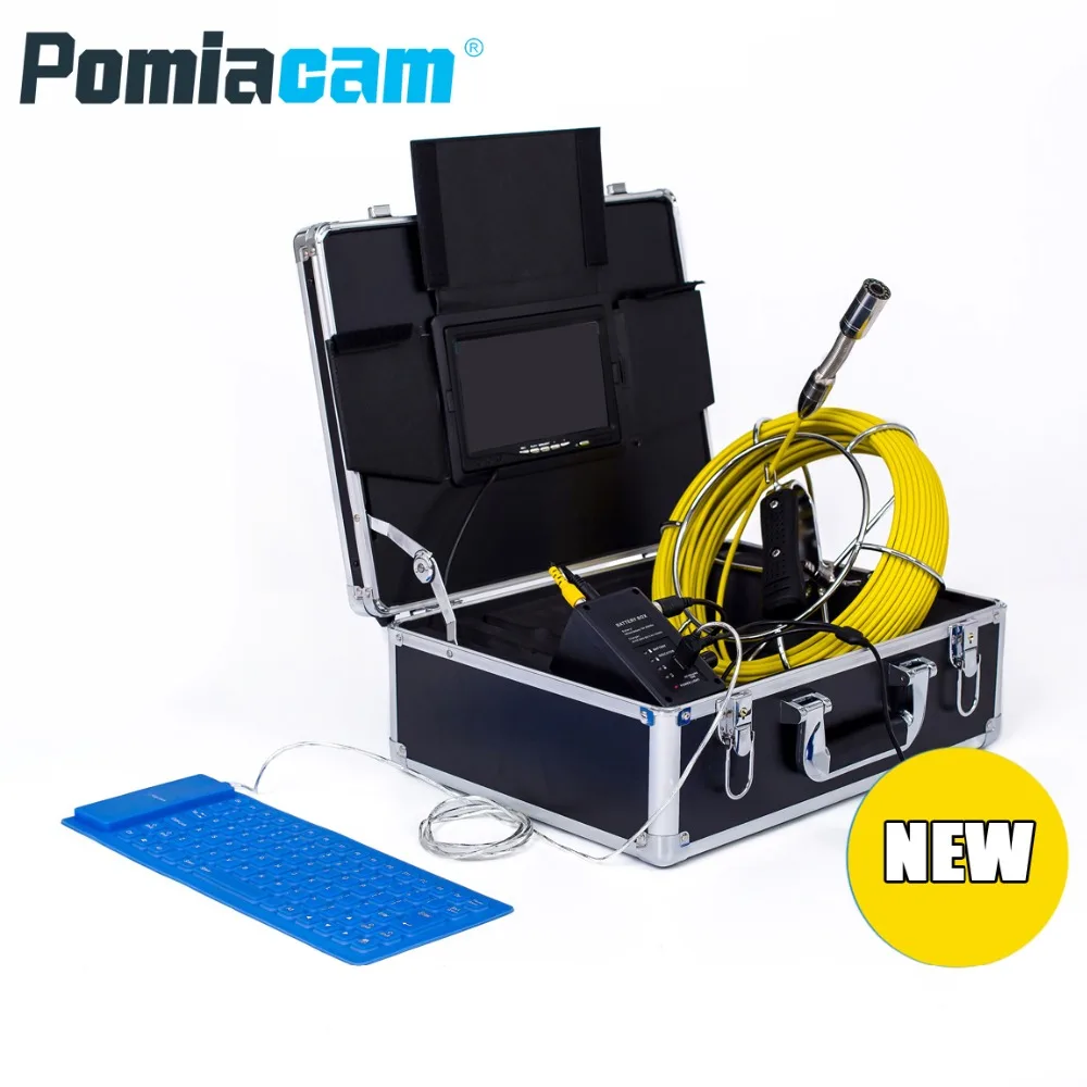 WP71 20m 7'' TFT LCD Waterproof Pipe Sewer Inspection Camera 23MM 12 Leds Endoscope Snake Camera Pipeline video view WP71 20m 7'' TFT LCD Waterproof Pipe Sewer Inspection Camera 23MM 12 Leds Endoscope Snake Camera Pipeline video view