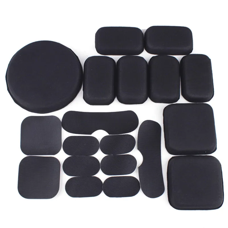 

19Pcs/Set Tactical Hunting Helmet Protective Pad EVA Paintball Airsoft Hunting Shooting Sports Helmet Accessories Liners Pads