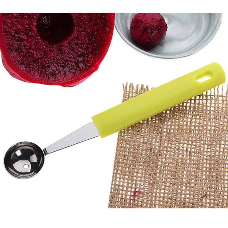 VFGTERTE 1 шт. ложки для дыни из нержавеющей стали с длинной ручкой многофункциональные фруктовые баллеры для мороженого десертные ложки кухонные инструменты