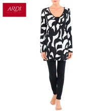 Домашняя одежда состоит из туники и леггинсов из вискозы R2401-52-4