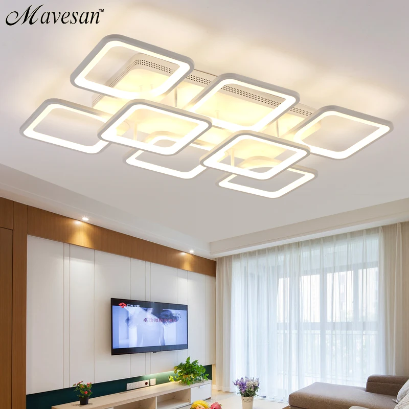 Remote control living room restaurant indoor light led ceiling lights luminarias para sala dimming ceiling light free shipping