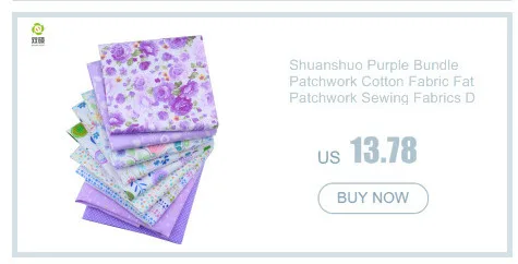 Shuanshuo Patchwork Хлопчатобумажная ткань Печать Цветочные серии Bundle для DIY Sewing Cloth Carfts 50pcs / lot 24cm* 20cm A1-50-1