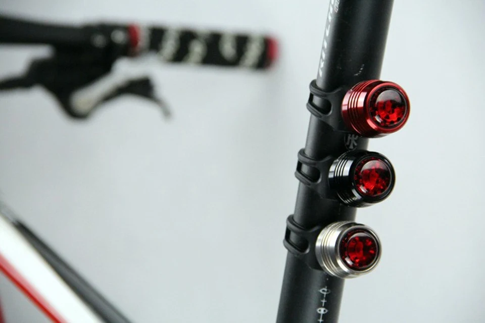 Clearance 1 Set USB Rechargeable 3 Mode Bike Bicycle Tail Rear Warning Red Light Lamp New Arrival 6