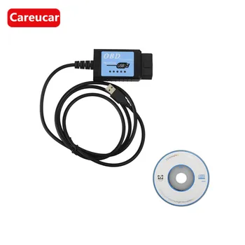 

USB ELM327 V1.4 Plastic OBDII EOBD CANBUS Scanner with FT232RL Chip Software V2.1