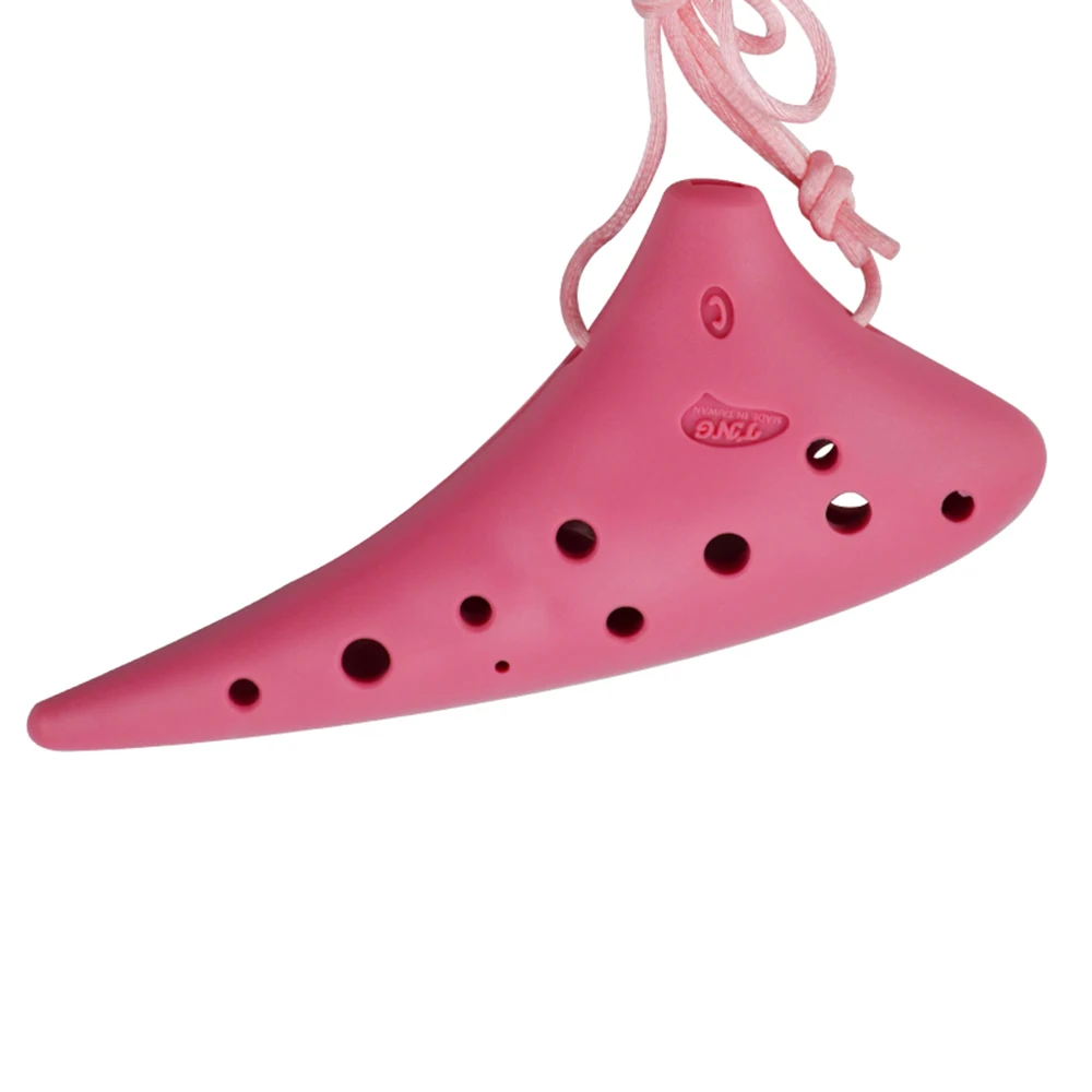 Пластиковые Музыкальные инструменты Ocarina 12 отверстий альт с сопрано Обучающие
