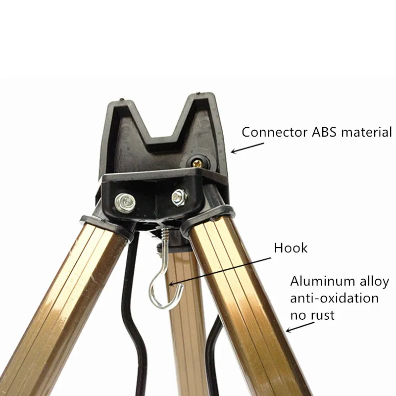 Рыболовная удочка из алюминиевого сплава, рыболовные инструменты, рыболовные снасти, принадлежности для улицы, Треугольный Кронштейн для морского полюса, телескопический кронштейн для удочки