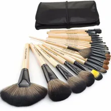 HOT !! Professional 24 Pcs Makeup Brush Set Tools Make-up Toiletry Kit Wool Brand Make Up Brush Set Case