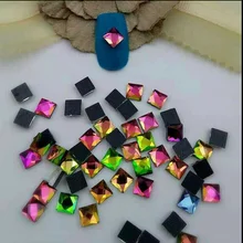 1 упаковка(50 шт) Стразы для ногтей квадратное стекло специальная форма блестящая Бриллиантовая наклейка для ногтей алмазное украшение для ногтей инструмент для дизайна ногтей