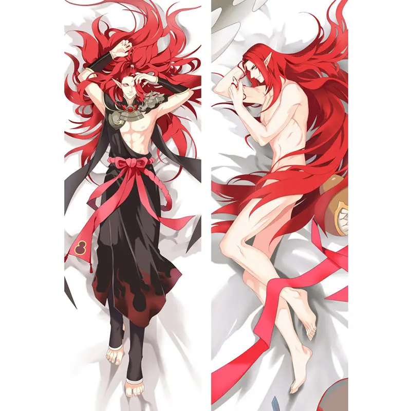 Аниме игра подушка onmyoji Чехлы Dakimakura Чехол для крутых мальчиков 3D двухстороннее постельное белье обнимающее тело Чехол для подушки по индивидуальному заказу OL02A - Цвет: Peach skin