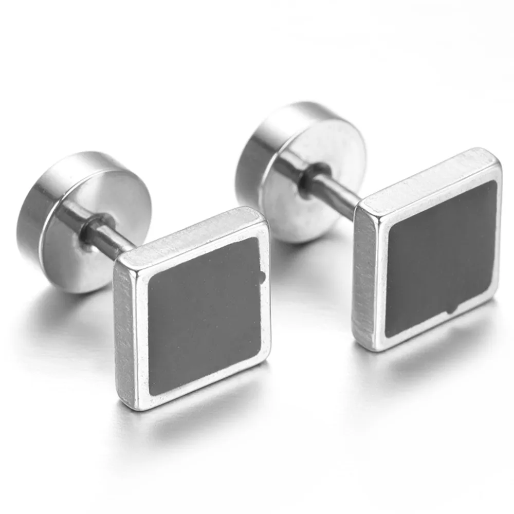 Stainless Steel Earrings Set, 2pcs, KE1125in Stud Earrings from