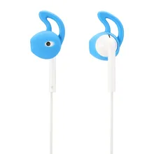Funda protectora de silicona para Iphone auriculares Accesorios azul Color blanco suave auricular Bluetooth funda de silicona(China)