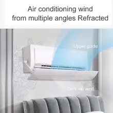 Дропшиппинг регулируемый телескопический кондиционер дефлектор Ветер щит анти-прямой удар Крышка Кондиционера MDP66