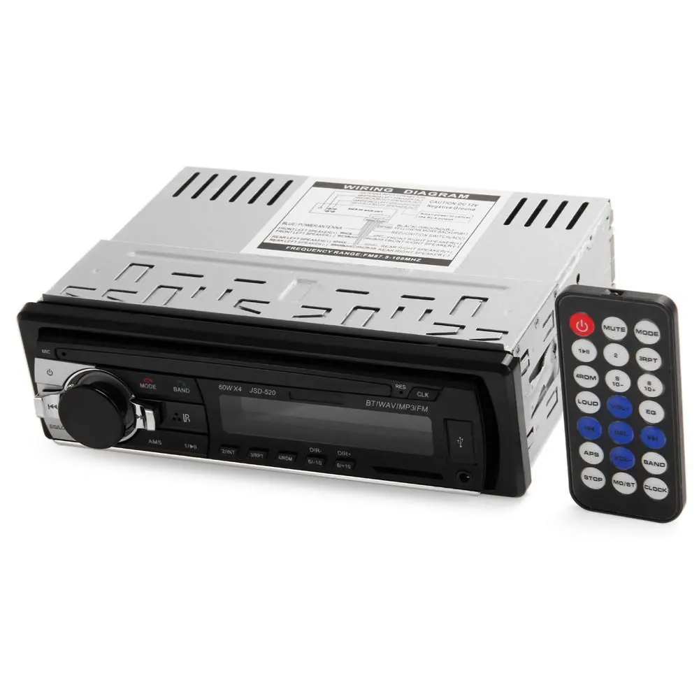 12V Bluetooth V2.0 USB/SD/AUX/APE MP3 MMC WMA Radio Player Car Electronic Subwoofer Vehicle