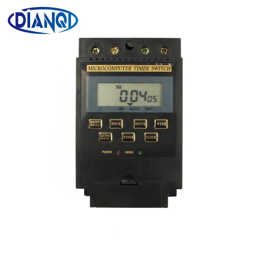 Weekly Time Control Programmable Time Switch Digital LCD Relay Rail Timer