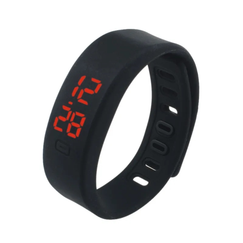 

2018 New Mens Womens Rubber LED Watch Date Sports Bracelet Digital Dropshipping Wrist Watch L306