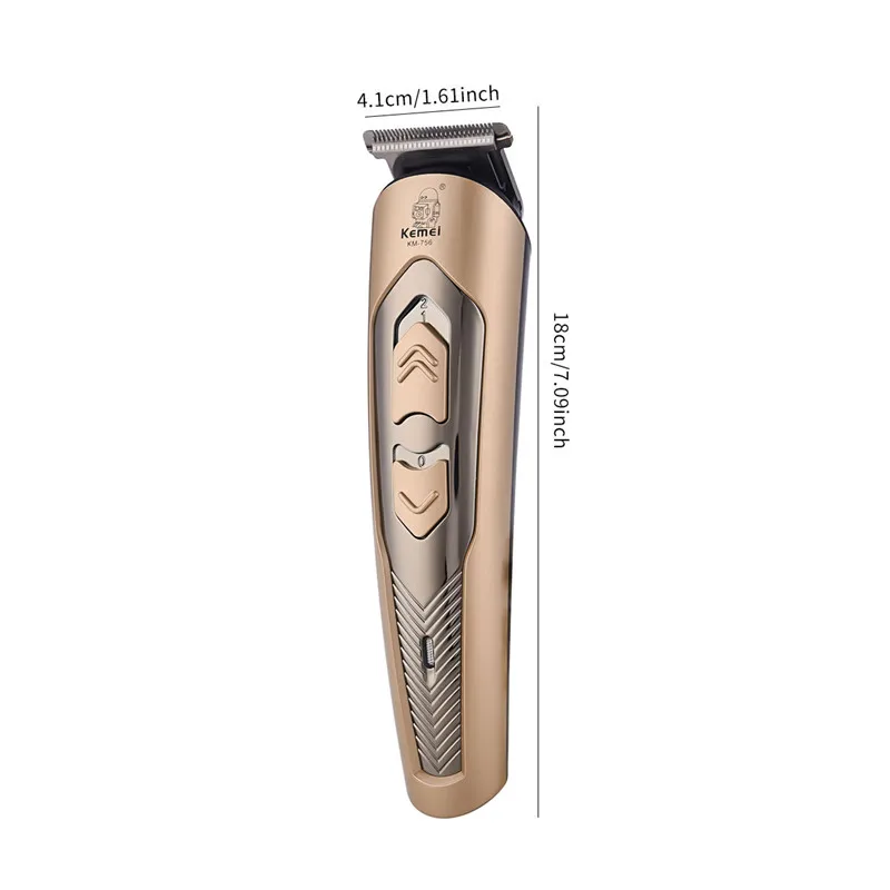 Aparador de cabelo profissional, elétrico, recarregável, máquina
