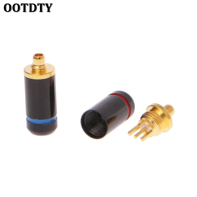 1 пара наушников OOTDTY черные/Серебристые коннекторы 3 2 мм для MMCX UE900 SE535 SE215 W10 W20