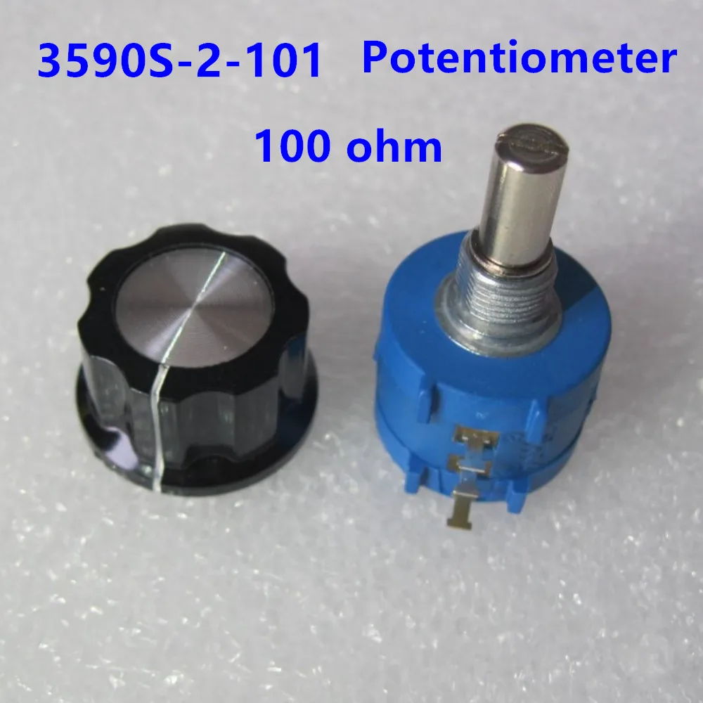 1 шт. 3590S-2-101L 3590S 100 Ом прецизионный мультиповоротный потенциометр 10 кольцевой