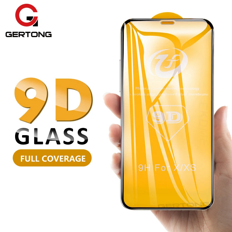  9D Gebogene Volle Abdeckung Gehärtetem Glas Für iPhone XS Max XR X Zehn 10 Screen Protector Neue Ge