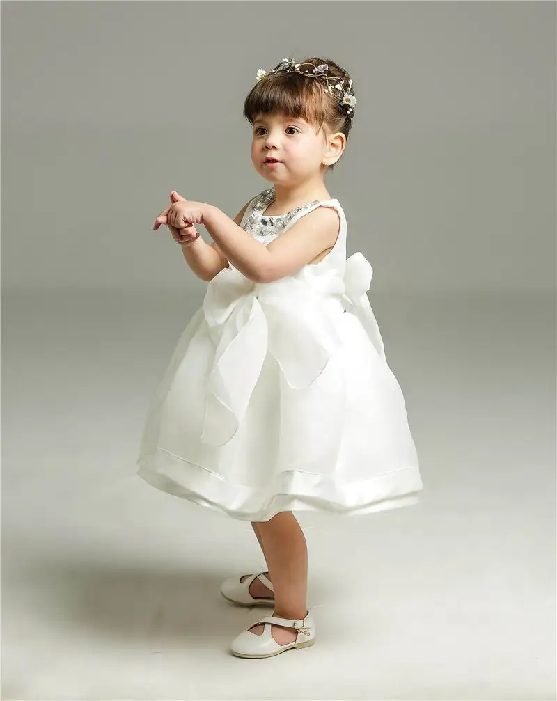 Розничная, свадебное платье с бисером и воротником для девочек платье принцессы Детское платье От 3 до 8 лет E8022