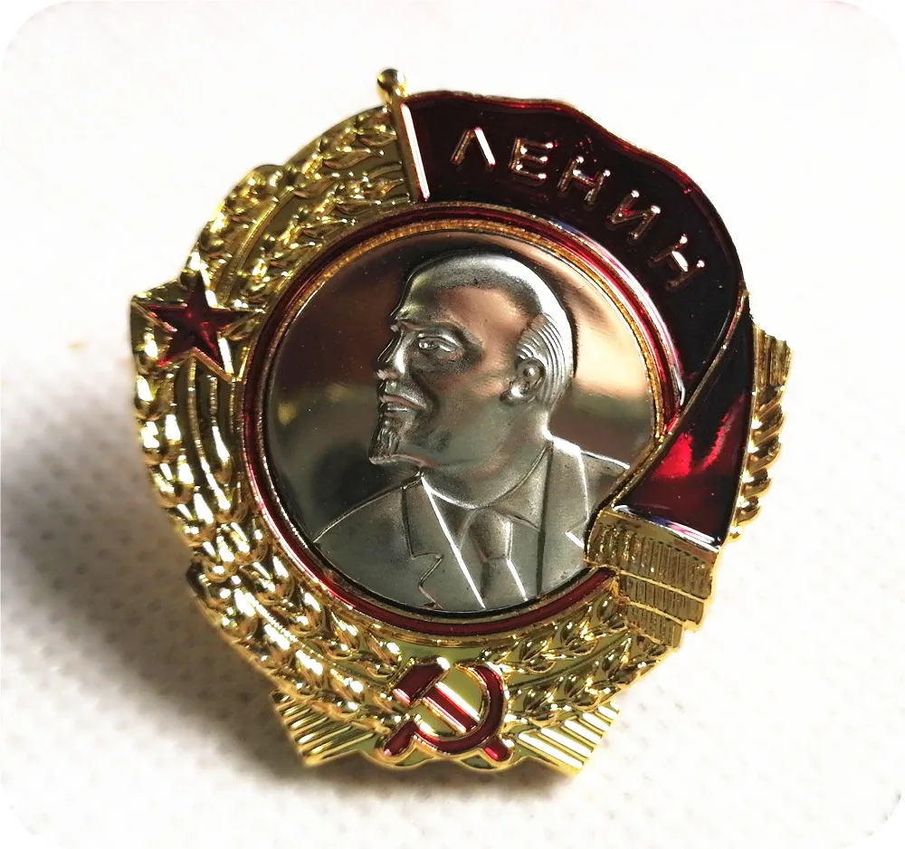 

Soviet Order of the Red Banner Screw Back Badges CCCP Orden Lenina USSR Order of Lenin Pre Soviet Union Military Medal