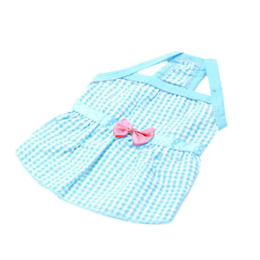 Sky Blue Одежда собаки щенок Свадебная вечеринка Кружево юбка-пачка с бантом платье принцессы Pet Одежда собак Одежда Cachorro XT - Цвет: Sky Blue