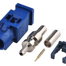 Superbat 10 шт. Fakra "C" штекер мужской разъем нейтрального кодирования обжимной насадкой для кабеля RG316 RG174 LMR100