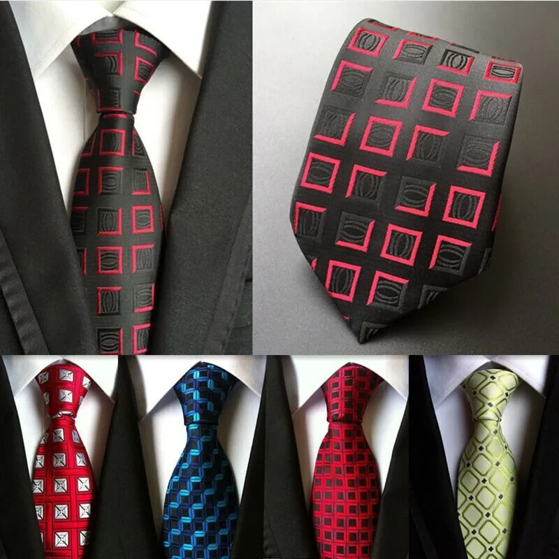 

2016 new classic plaid mens luxury silk men ties checked plaid formal business wedding british plaid cravatte seta 8 cm necktie