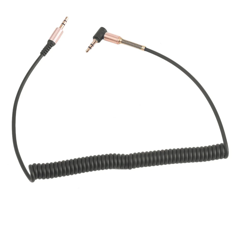 Universal Audio Cable 3.5mm Jack Male to Male Plug Stereo Audio AUX Cable with Metal Spring for Smartphone Universal Audio Cable 3.5mm Jack Male to Male Plug Stereo Audio AUX Cable with Metal Spring for Smartphone