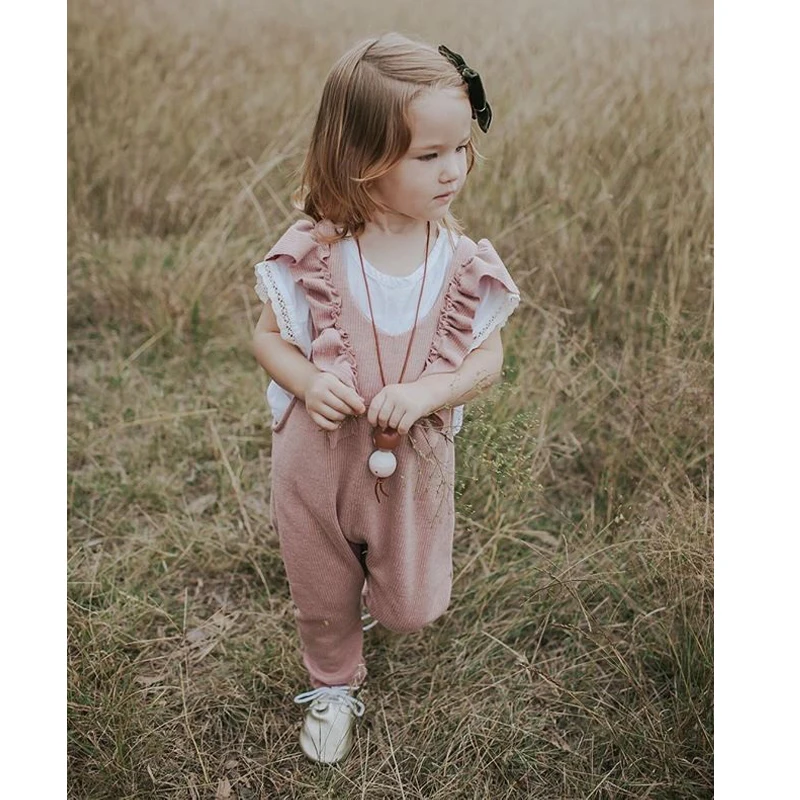 Pudcoco одежда для малышей девочки; Дети рюшами Комбинезоны трикотажные длинные брюки сплошной праздник принцессы наряды Комбинезон От 1 до 6 лет
