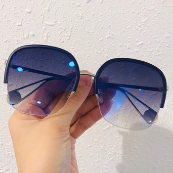 

Retro Big Square Sunglasses Women 2019 Classic Brand Designer Metal Frame Sun Glasses Female Mirror Shades UV 400 Eyewear