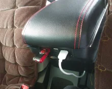 For Renault Dacia Duster Logan Lodgy Sandero armrest box central Store content box with cup holder