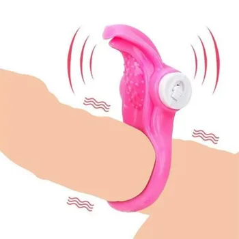 Penis Sleeve Cock Ring Extender Vibrator Time Delay Condom Spike Men Funny G Spot Clitoris Massager Adult Sex Toy Male Couple 4