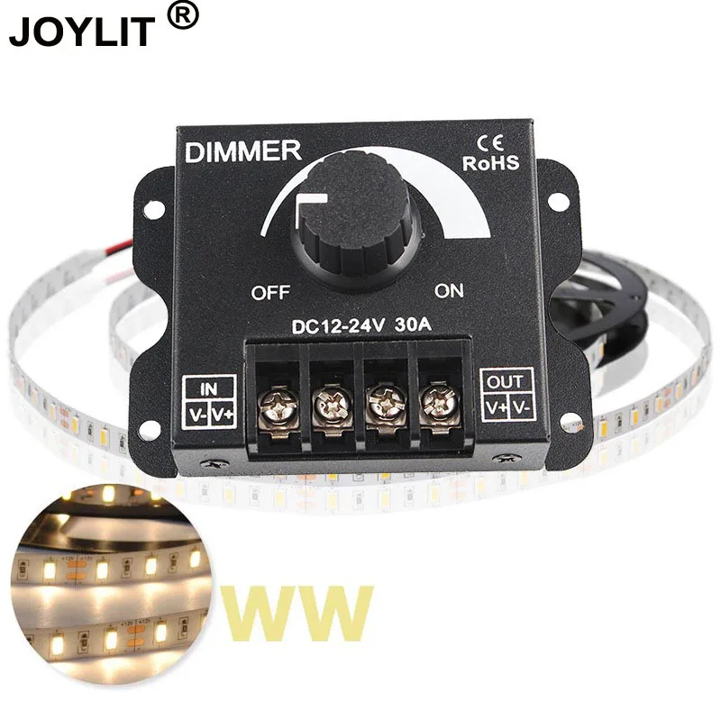 10pcs DC 12V 24V 30A LED Dimmer PWM Dimming Controller For LED Lights