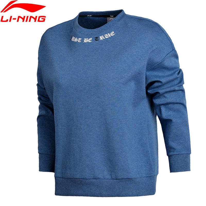 

Li-Ning Women The Trend PO Knit Top Sweaters Comfort Fitness 87%Cotton 13%Polyester LiNing Sports Sweater AWDN004 CJFM18