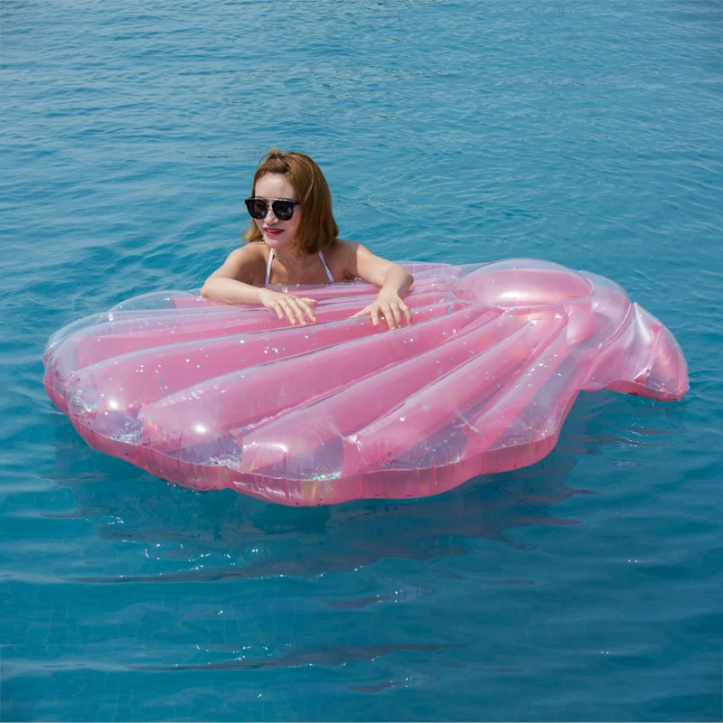 160 см гигантский розовый корпус надувной бассейн поплавок с красочными блестками внутри новейшая Летняя Вечеринка игрушки для взрослых водный шезлонг
