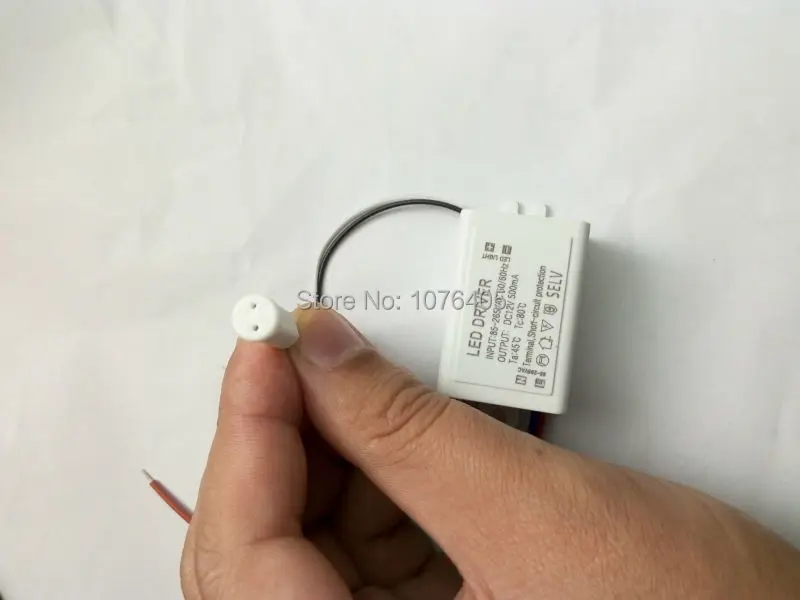 

5pcs DIY Mini LED driver with G4 socket Supply AC/DC Adapters 6W 500mA Driver 100-240V To 12V3W 4W 5W led power