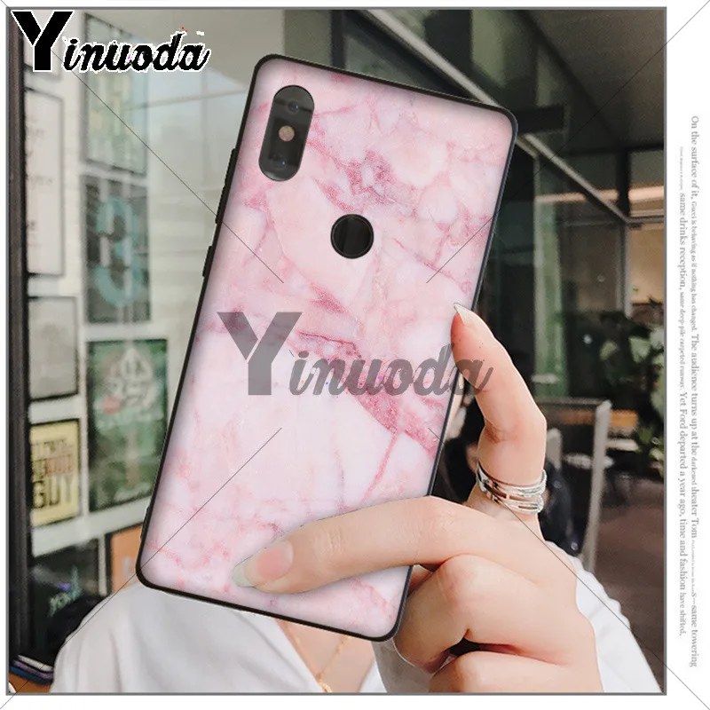 Yinuoda Шикарный Розовый Мраморный Красивый дизайн Новинка Fundas чехол для телефона